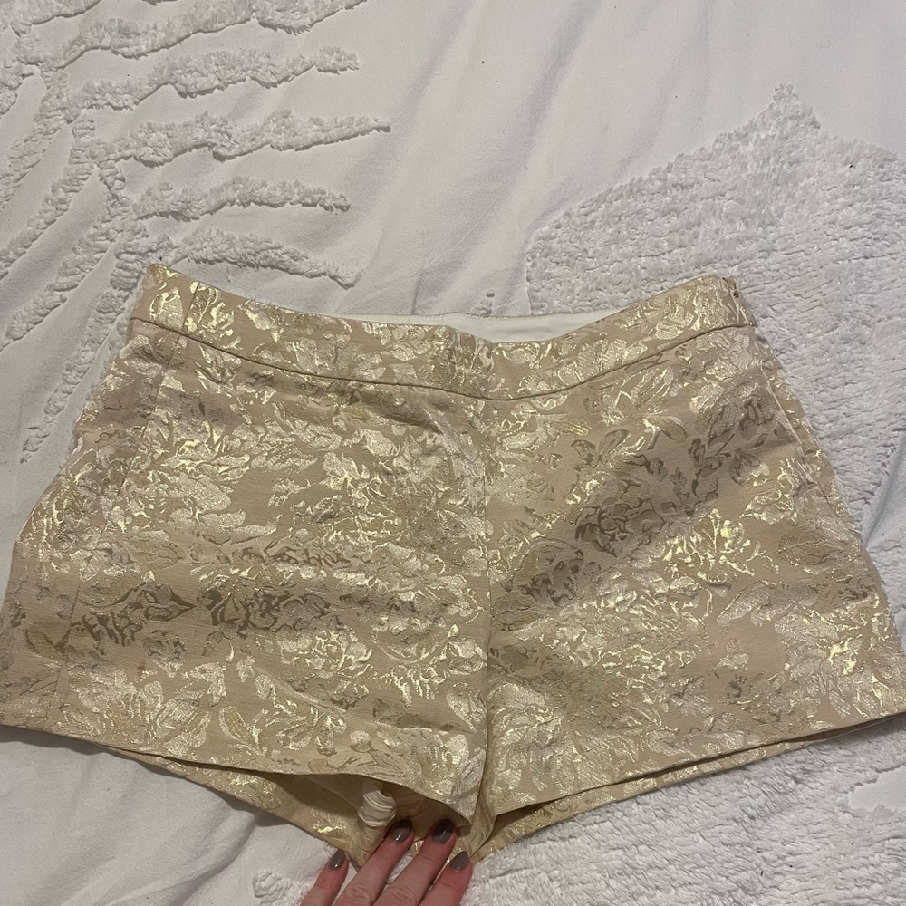 Cream high waisted J.Crew shorts